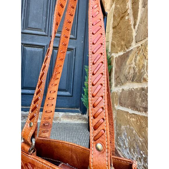 American West Tooled Leather Western Purse – 10x8.5 – Great Condition 👜🤠 - Picture 3 of 11
